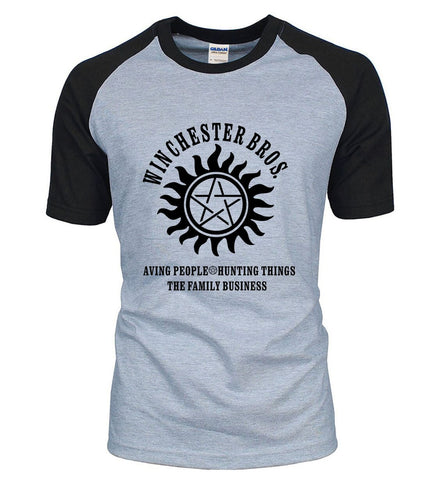 Supernatural Winchester Bros t-shirt 100% cotton slim fit