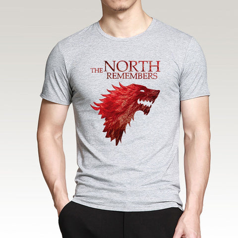 Game Of Thrones House Stark The North Remembers T Shirt Men