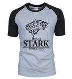 Raglan Tee House Stark letters Winter Is Coming t shirt