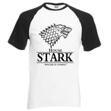 Raglan Tee House Stark letters Winter Is Coming t shirt