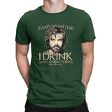 Game Of Thrones T-Shirt I Drink And I Know Things Tees Tyrion Lannister T Shirt