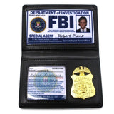 Supernatural FBI Metal Badge Card Holder Police ID Cards Wallets Holder