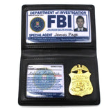 Supernatural FBI Metal Badge Card Holder Police ID Cards Wallets Holder