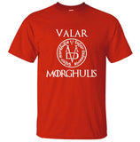 Summer Tshirt Men Valar Morghulis All men must die...