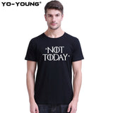 T Shirts Game Of Thrones Letter Print "NOT TODAY" Arya Stark