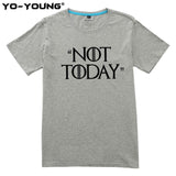 T Shirts Game Of Thrones Letter Print "NOT TODAY" Arya Stark