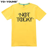 T Shirts Game Of Thrones Letter Print "NOT TODAY" Arya Stark