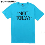 T Shirts Game Of Thrones Letter Print "NOT TODAY" Arya Stark