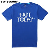 T Shirts Game Of Thrones Letter Print "NOT TODAY" Arya Stark