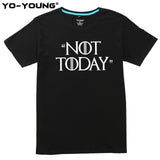 T Shirts Game Of Thrones Letter Print "NOT TODAY" Arya Stark