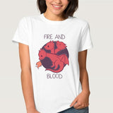 Game of Thrones Arya Stark NOT TODAY Mother of Dragons T Shirt Women T-