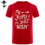 Rusty People Skills - Supernatural men T-Shirt 0-Neck