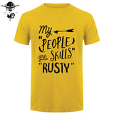 Rusty People Skills - Supernatural men T-Shirt 0-Neck