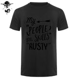 Rusty People Skills - Supernatural men T-Shirt 0-Neck