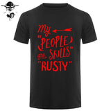 Rusty People Skills - Supernatural men T-Shirt 0-Neck