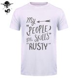 Rusty People Skills - Supernatural men T-Shirt 0-Neck