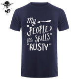 Rusty People Skills - Supernatural men T-Shirt 0-Neck