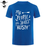 Rusty People Skills - Supernatural men T-Shirt 0-Neck