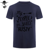Rusty People Skills - Supernatural men T-Shirt 0-Neck