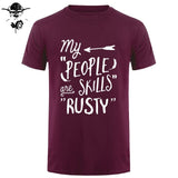 Rusty People Skills - Supernatural men T-Shirt 0-Neck