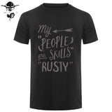 Rusty People Skills - Supernatural men T-Shirt 0-Neck