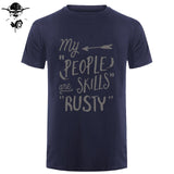 Rusty People Skills - Supernatural men T-Shirt 0-Neck