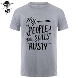 Rusty People Skills - Supernatural men T-Shirt 0-Neck