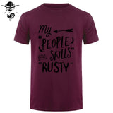 Rusty People Skills - Supernatural men T-Shirt 0-Neck