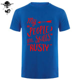 Rusty People Skills - Supernatural men T-Shirt 0-Neck