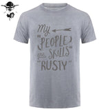 Rusty People Skills - Supernatural men T-Shirt 0-Neck