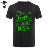 Rusty People Skills - Supernatural men T-Shirt 0-Neck