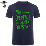 Rusty People Skills - Supernatural men T-Shirt 0-Neck