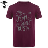 Rusty People Skills - Supernatural men T-Shirt 0-Neck