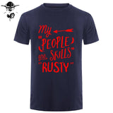 Rusty People Skills - Supernatural men T-Shirt 0-Neck