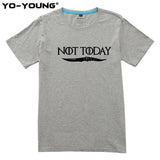 T Shirts Game Of Thrones Letter Print "NOT TODAY" Arya Stark