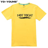 T Shirts Game Of Thrones Letter Print "NOT TODAY" Arya Stark