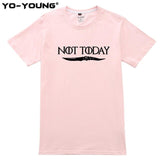 T Shirts Game Of Thrones Letter Print "NOT TODAY" Arya Stark