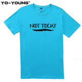 T Shirts Game Of Thrones Letter Print "NOT TODAY" Arya Stark