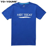 T Shirts Game Of Thrones Letter Print "NOT TODAY" Arya Stark