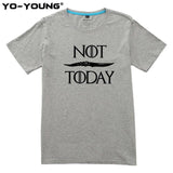 T Shirts Game Of Thrones Letter Print "NOT TODAY" Arya Stark