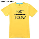 T Shirts Game Of Thrones Letter Print "NOT TODAY" Arya Stark