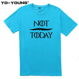 T Shirts Game Of Thrones Letter Print "NOT TODAY" Arya Stark