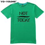 T Shirts Game Of Thrones Letter Print "NOT TODAY" Arya Stark