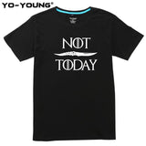 T Shirts Game Of Thrones Letter Print "NOT TODAY" Arya Stark